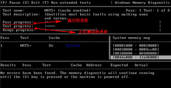 進行內(nèi)存檢測